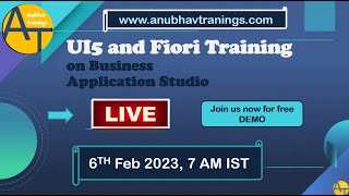 SAP UI5 and Fiori Training on Business Application Studio and VS Code on BTP || 6th Feb 2023 LIVE