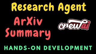 AI Research Agent from scratch | Python Development | CrewAI Tutorial
