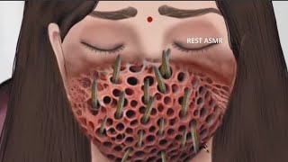 Asmr | Asmr Animation treatment from infected mouth | #trending