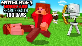 We Survived 100 Days in Minecraft Hardcore with SHARED HEALTH!