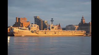 HMS PRINCE OF WALES ON THE MERSEY