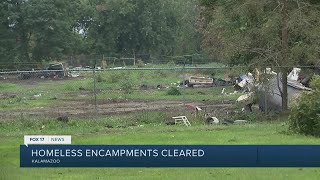 Homeless encampments cleared in Kalamazoo