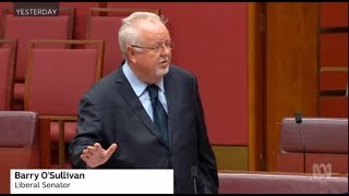 Qld LNP Senator Barry O'Sullivan labeled a 'pig' over sexism claims