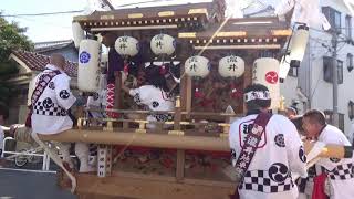 平成30年守口市守居神社秋祭り本宮　瀧井地車宮入