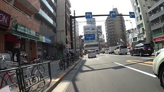 【自転車車載】ローソン荒川西日暮里一丁目店〜西日暮里駅〜団子坂下交差点(2018/03/13)