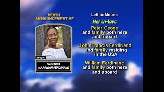 Valencia Harrigan Ferdinand ~ Long Obituary