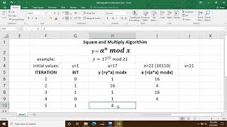 Square and Multiply Algorithm in C++