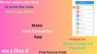 Make Unit Converter App Using Chatgpt | How to make App using Chatgpt in Android Studio