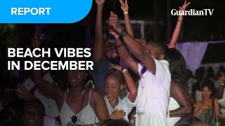 Detty December fun moments at the Landmark Beach, Lagos