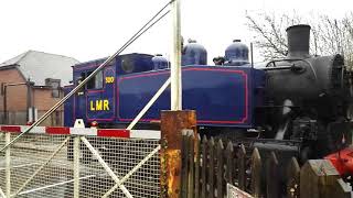 USA Tank Longmoor Military Railway 300 arrives at Rolvenden on the 30/03/2018.