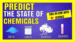 Predicting States Of matter in a Chemical Reaction | Identifying liquid,solid,gas or aqueous | VID19