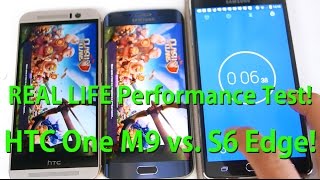 Galaxy S6 Edge vs. HTC One M9 - REAL WORLD Performance Test! [Game Loading Times]