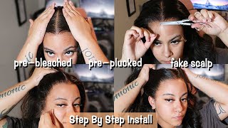 Beginner Wig Step by Step | Most Natural Wig With Hairvivi Fake Scalp \u0026 Water Lace