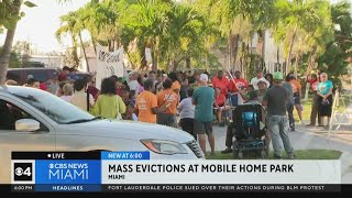 Mass evictions at mobile home park in Miami