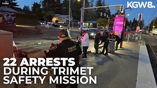 Several arrested during police safety mission on MAX Red Line