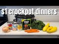 $1 Crockpot Dinners | Easy Healthy Crockpot Recipes for Fall | Budget Friendly Family Dinners