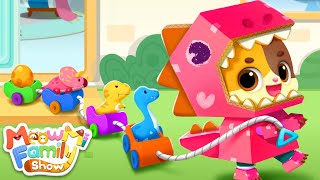 Colorful Dinosaur Song | Learn Colors | Kids Songs & Nursery Rhymes | MeowMi Family Show