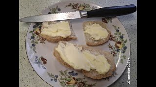 Домашнее сливочное масло. Homemade butter