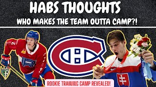 Habs Thoughts - Which Prospects Make the Team? (Rookie Camp Revealed)