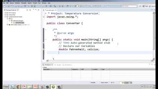 Basic Java Temperature Converter Part 1
