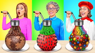 Me vs Grandma Cake vs Real Food Challenge | Funny Challenges by Multi DO Joy