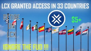 LCX IS NO LONGER A SPECULATIVE ASSET !! ACCESS TO 33 COUNTRIES AND 450 MILLION USERS IN THE EEA