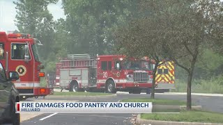 “30 foot flames” reported during fire at Hilliard food pantry