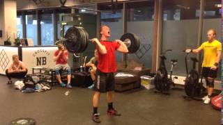 Clean \u0026 Jerk: 127,5 x 1 rep by Sam Lubben