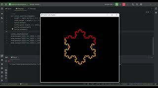 Fractal Design with Python Turtle | Satisfying Snowflake Animation