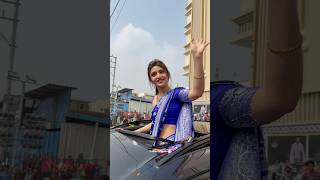 శ్రీ వీల ఈ చీరలో చాలా అందంగా ఉంది కదా Sreeleela With Beautiful Blue ￼Saree