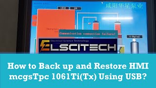 How to Back up and Restore HMI mcgsTpc 1061Ti(Tx) using USB?