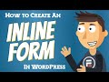 How to Make an Inline Form