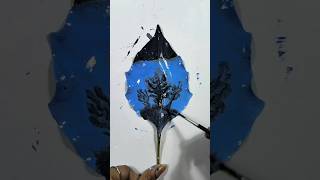 Leaf painting|🍀👧😍#drawing#viral#shortsfeed#shortvideo#viralvideo#cute#youtubeshorts#trending