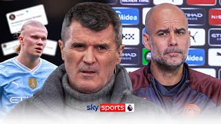 Pep Guardiola hits back at Roy Keane's comments on Erling Haaland 😡