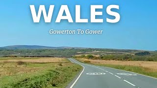 Sunny And Beautiful Drive In Wales - From Gowerton To Gower \