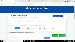 How to use iFrame Generator
