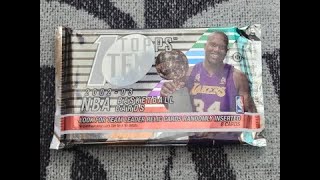 SHAQ ATTACK 2002-2003 TOPPS TEN BASKETBALL PACK RIP!! O'Neal on the front but wh