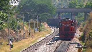 Twin GY WDG-3a 13266 and 13137 hauled empty BOXN freight at Makalidurga