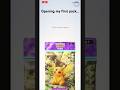 Opening Pokémon trading card pocket packs (iOS game) - my first pack!