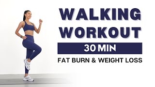 30 MIN WALKING CARDIO WORKOUT FOR WEIGHT LOSS - No Jumping, No Squats, No Lunges