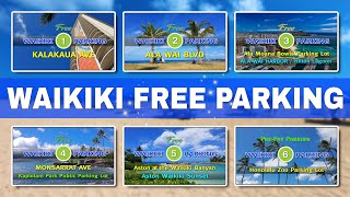 WAIKIKI FREE PARKING 🌈 Hawaii John 4K Parking