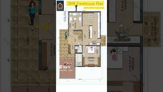 50 by 60 Feet Farm House Plan || 5BHK Duplex House Plan #shorts #houseplan #viralhouse #groundfloor