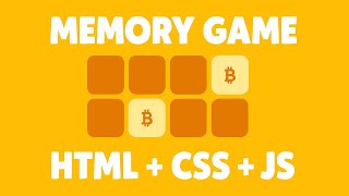 How To Create Memory Game with HTML CSS & JavaScript | Step by Step