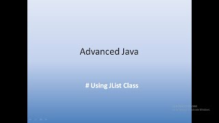 ProgrammerLink (Ragita Nair):Java Programming - Basic Using JList component .#3