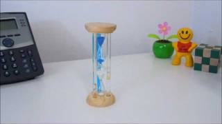 Sand Timer - 1 Minute, Wood, Triple Liquid Timer