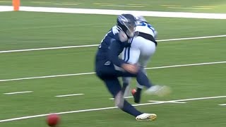 Titans Punter Ryan Stonehouse Suffers Serious Injury after HUGE HIT by Colts Player (Carted Off)