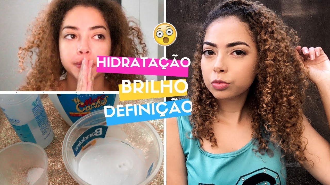 HIDRATAÇÃO CASEIRA PARA CABELOS RESSECADOS E SEM DEFINIÇÃO - YouTube