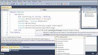 Visual Basic Tutorial - 20 - SubStrings