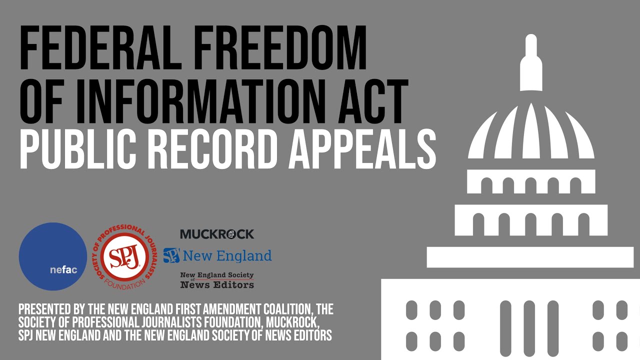 Federal Freedom Of Information Act: Public Record Appeals - YouTube