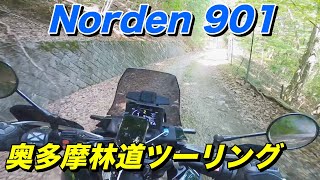 ハスクバーナ Norden 901で行く奥多摩林道ツーリング小菅林道下のフラット林道で丹波山村へ【モトブログ】大人のバイク